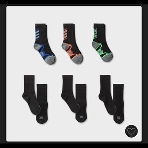 Boys All in Motion Crew Socks 6-pk